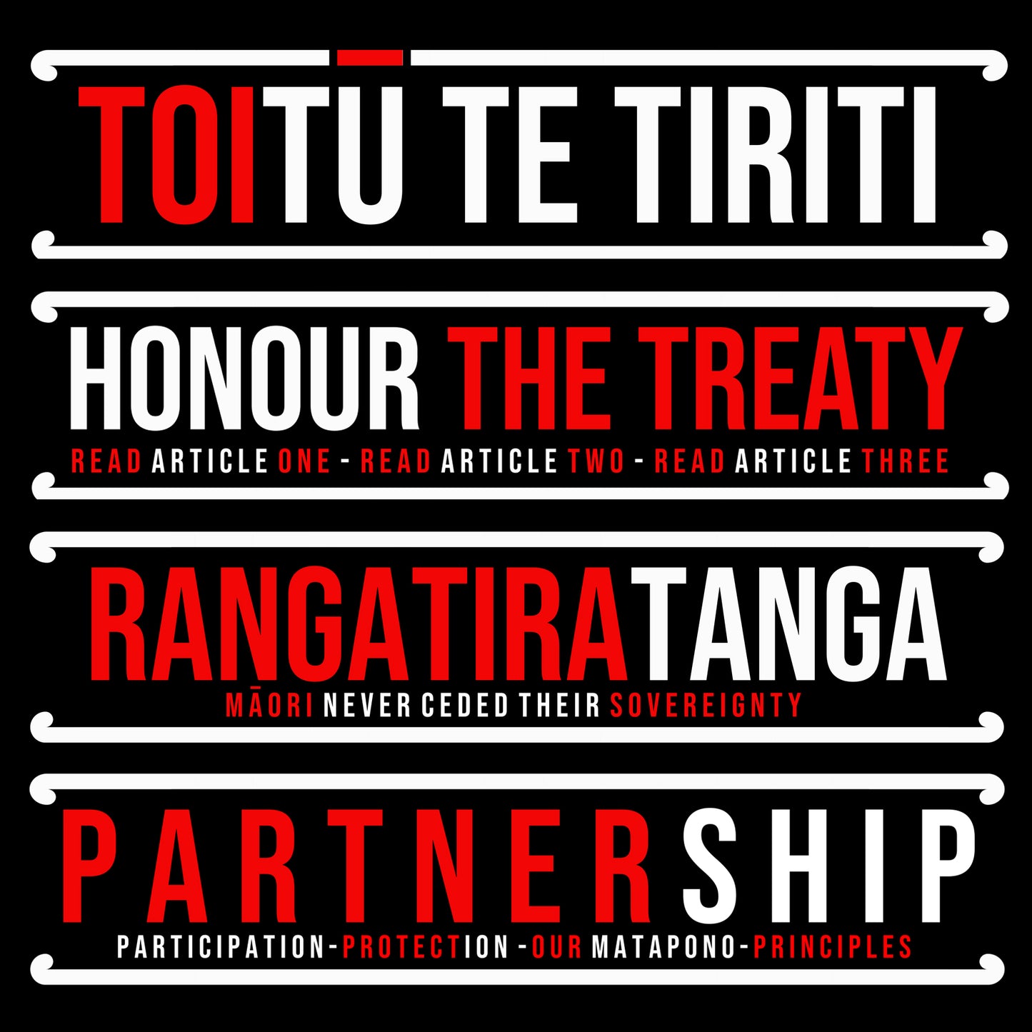 TOITŪ TE TIRITI TEE